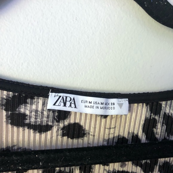 Leopard print Zara ruched long sleeve - Picture 3 of 4